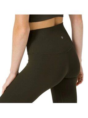 Lululemon Women's Sz 6 Align Olive Green High-Rise Leggings Full-On